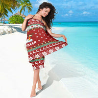 Funny Reindeer Reinbeer Christmas Sarong Xmas Holiday Patterns - Wonder Print Shop