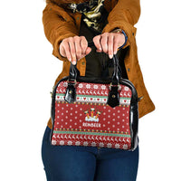 Funny Reindeer Reinbeer Christmas Shoulder Handbag Xmas Holiday Patterns - Wonder Print Shop