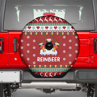 Funny Reindeer Reinbeer Christmas Spare Tire Cover Xmas Holiday Patterns - Wonder Print Shop