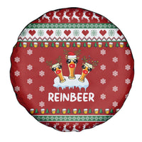 Funny Reindeer Reinbeer Christmas Spare Tire Cover Xmas Holiday Patterns - Wonder Print Shop