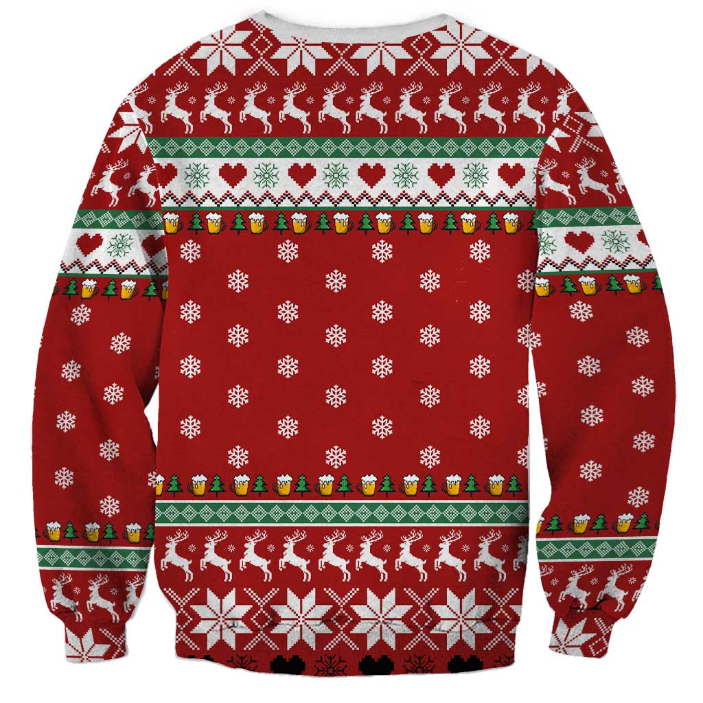 Funny Reindeer Reinbeer Christmas Sweatshirt Xmas Holiday Patterns - Wonder Print Shop