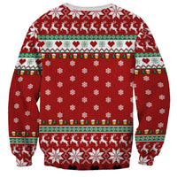 Funny Reindeer Reinbeer Christmas Sweatshirt Xmas Holiday Patterns - Wonder Print Shop