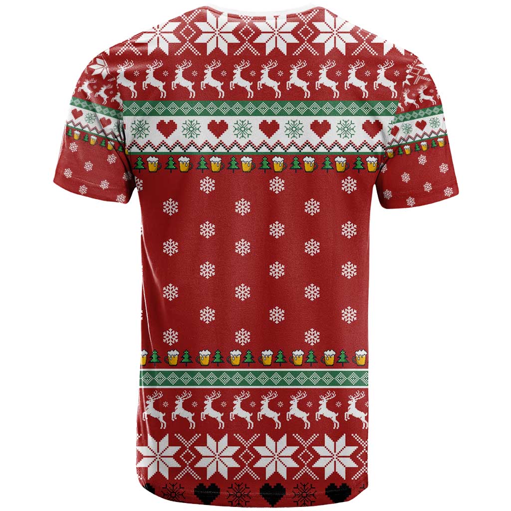 Funny Reindeer Reinbeer Christmas T Shirt Xmas Holiday Patterns - Wonder Print Shop