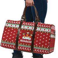 Funny Reindeer Reinbeer Christmas Travel Bag Xmas Holiday Patterns - Wonder Print Shop