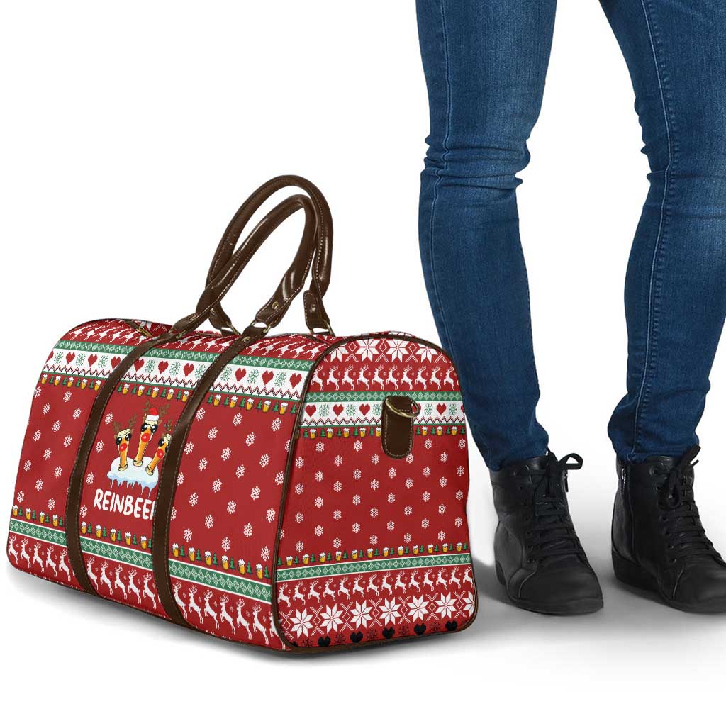 Funny Reindeer Reinbeer Christmas Travel Bag Xmas Holiday Patterns - Wonder Print Shop