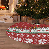 Funny Reindeer Reinbeer Christmas Tree Skirt Xmas Holiday Patterns - Wonder Print Shop
