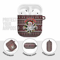 Funny Santa Claus Release The Kringle Christmas AirPods Case Xmas Holiday Patterns - Wonder Print Shop