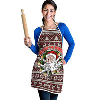 Funny Santa Claus Release The Kringle Christmas Apron Xmas Holiday Patterns - Wonder Print Shop
