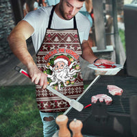 Funny Santa Claus Release The Kringle Christmas Apron Xmas Holiday Patterns - Wonder Print Shop