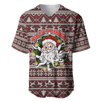 Funny Santa Claus Release The Kringle Christmas Baseball Jersey Xmas Holiday Patterns - Wonder Print Shop
