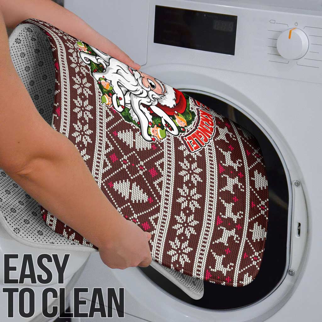 Funny Santa Claus Release The Kringle Christmas Bathroom Set Xmas Holiday Patterns - Wonder Print Shop