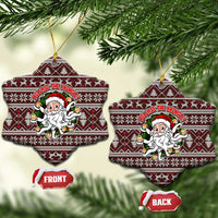 Funny Santa Claus Release The Kringle Christmas Ceramic Ornament Xmas Holiday Patterns - Wonder Print Shop