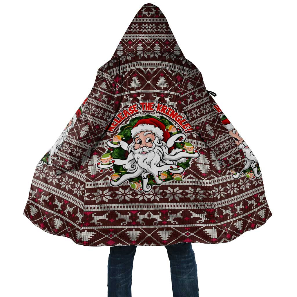 Funny Santa Claus Release The Kringle Christmas Cloak Xmas Holiday Patterns - Wonder Print Shop