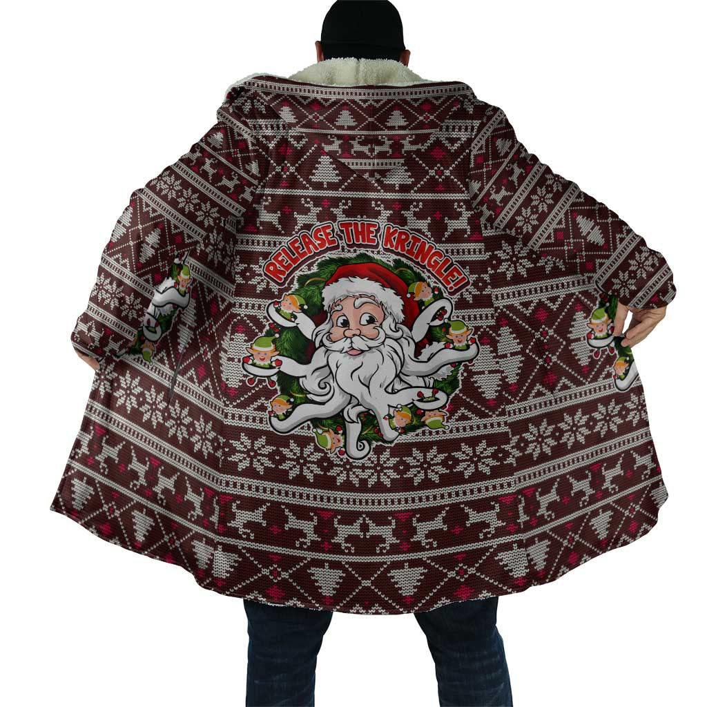 Funny Santa Claus Release The Kringle Christmas Cloak Xmas Holiday Patterns - Wonder Print Shop