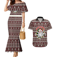 Funny Santa Claus Release The Kringle Christmas Couples Matching Mermaid Dress and Hawaiian Shirt Xmas Holiday Patterns - Wonder Print Shop