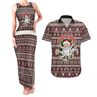 Funny Santa Claus Release The Kringle Christmas Couples Matching Tank Maxi Dress and Hawaiian Shirt Xmas Holiday Patterns - Wonder Print Shop