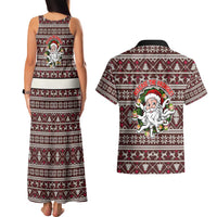 Funny Santa Claus Release The Kringle Christmas Couples Matching Tank Maxi Dress and Hawaiian Shirt Xmas Holiday Patterns - Wonder Print Shop