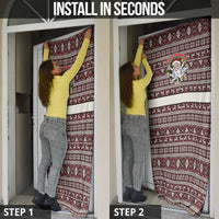 Funny Santa Claus Release The Kringle Christmas Door Cover Xmas Holiday Patterns - Wonder Print Shop