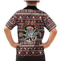 Funny Santa Claus Release The Kringle Christmas Family Matching Mermaid Dress and Hawaiian Shirt Xmas Holiday Patterns - Wonder Print Shop