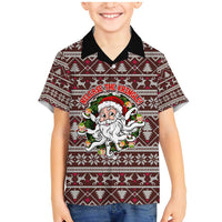 Funny Santa Claus Release The Kringle Christmas Family Matching Mermaid Dress and Hawaiian Shirt Xmas Holiday Patterns - Wonder Print Shop