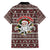Funny Santa Claus Release The Kringle Christmas Family Matching Off The Shoulder Long Sleeve Dress and Hawaiian Shirt Xmas Holiday Patterns - Wonder Print Shop