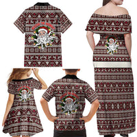 Funny Santa Claus Release The Kringle Christmas Family Matching Off Shoulder Maxi Dress and Hawaiian Shirt Xmas Holiday Patterns - Wonder Print Shop