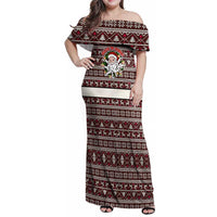Funny Santa Claus Release The Kringle Christmas Family Matching Off Shoulder Maxi Dress and Hawaiian Shirt Xmas Holiday Patterns - Wonder Print Shop