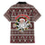 Funny Santa Claus Release The Kringle Christmas Family Matching Off Shoulder Short Dress and Hawaiian Shirt Xmas Holiday Patterns - Wonder Print Shop