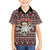 Funny Santa Claus Release The Kringle Christmas Family Matching Off Shoulder Short Dress and Hawaiian Shirt Xmas Holiday Patterns - Wonder Print Shop