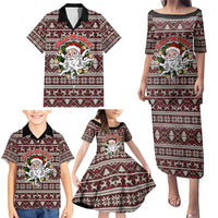 Funny Santa Claus Release The Kringle Christmas Family Matching Puletasi and Hawaiian Shirt Xmas Holiday Patterns - Wonder Print Shop