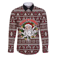 Funny Santa Claus Release The Kringle Christmas Family Matching Puletasi and Hawaiian Shirt Xmas Holiday Patterns - Wonder Print Shop