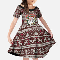 Funny Santa Claus Release The Kringle Christmas Family Matching Short Sleeve Bodycon Dress and Hawaiian Shirt Xmas Holiday Patterns - Wonder Print Shop