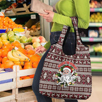 Funny Santa Claus Release The Kringle Christmas Grocery Bag Xmas Holiday Patterns - Wonder Print Shop