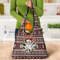 Funny Santa Claus Release The Kringle Christmas Grocery Bag Xmas Holiday Patterns - Wonder Print Shop