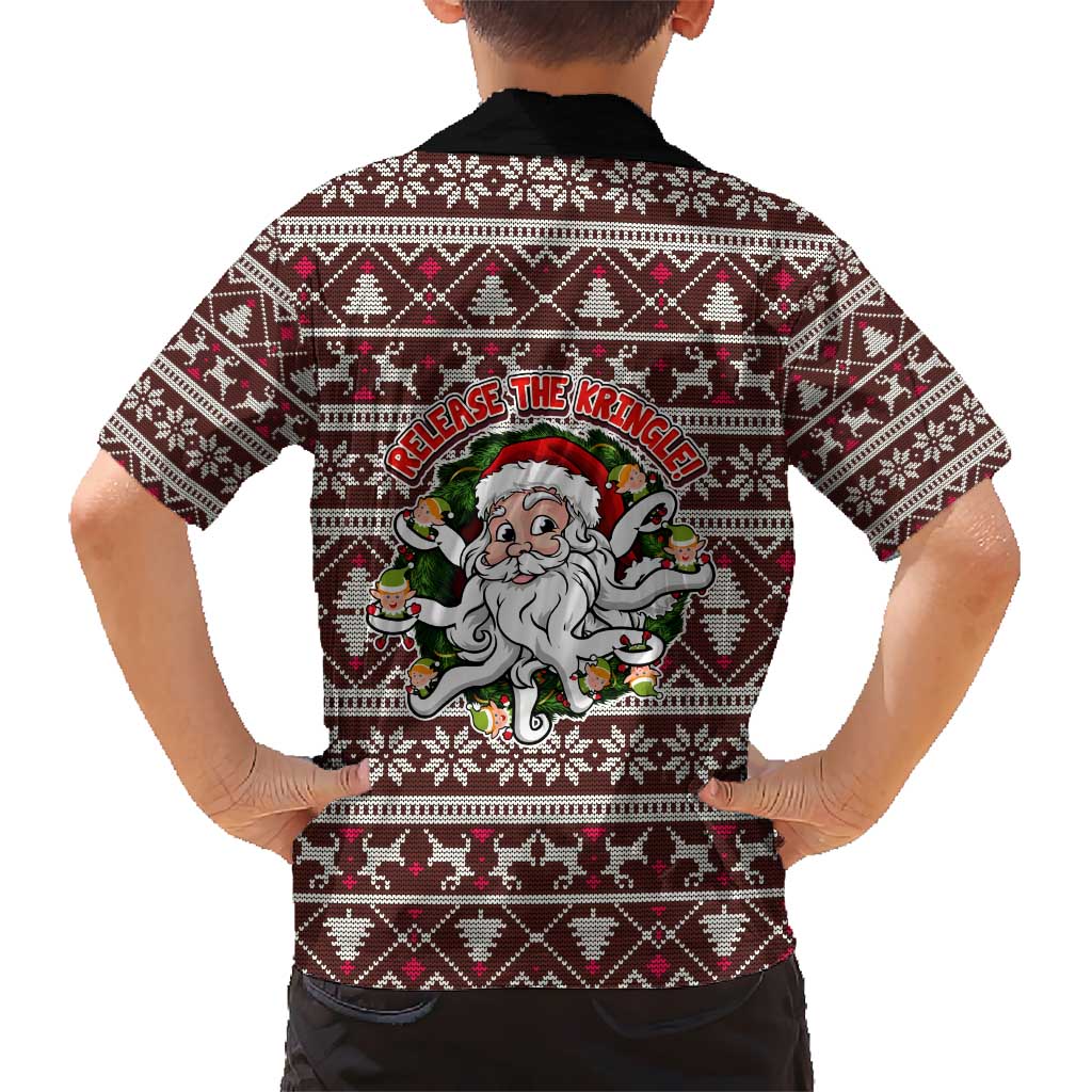 Funny Santa Claus Release The Kringle Christmas Kid Hawaiian Shirt Xmas Holiday Patterns - Wonder Print Shop