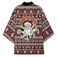 Funny Santa Claus Release The Kringle Christmas Kimono Xmas Holiday Patterns - Wonder Print Shop
