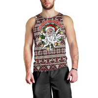 Funny Santa Claus Release The Kringle Christmas Men Tank Top Xmas Holiday Patterns - Wonder Print Shop
