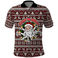 Funny Santa Claus Release The Kringle Christmas Polo Shirt Xmas Holiday Patterns - Wonder Print Shop