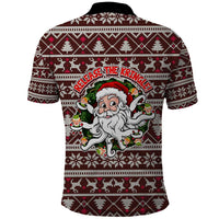 Funny Santa Claus Release The Kringle Christmas Polo Shirt Xmas Holiday Patterns - Wonder Print Shop