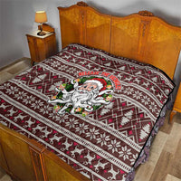 Funny Santa Claus Release The Kringle Christmas Quilt Xmas Holiday Patterns - Wonder Print Shop