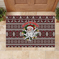 Funny Santa Claus Release The Kringle Christmas Rubber Doormat Xmas Holiday Patterns - Wonder Print Shop