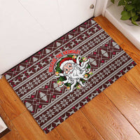 Funny Santa Claus Release The Kringle Christmas Rubber Doormat Xmas Holiday Patterns - Wonder Print Shop