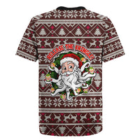 Funny Santa Claus Release The Kringle Christmas Rugby Jersey Xmas Holiday Patterns - Wonder Print Shop
