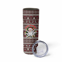 Funny Santa Claus Release The Kringle Christmas Skinny Tumbler Xmas Holiday Patterns - Wonder Print Shop