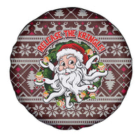 Funny Santa Claus Release The Kringle Christmas Spare Tire Cover Xmas Holiday Patterns - Wonder Print Shop