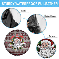 Funny Santa Claus Release The Kringle Christmas Spare Tire Cover Xmas Holiday Patterns - Wonder Print Shop