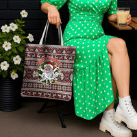 Funny Santa Claus Release The Kringle Christmas Tote Bag Xmas Holiday Patterns - Wonder Print Shop