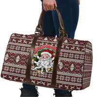 Funny Santa Claus Release The Kringle Christmas Travel Bag Xmas Holiday Patterns - Wonder Print Shop