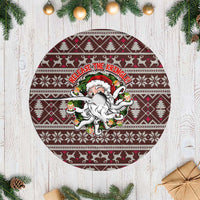 Funny Santa Claus Release The Kringle Christmas Tree Skirt Xmas Holiday Patterns - Wonder Print Shop