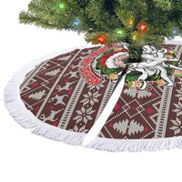Funny Santa Claus Release The Kringle Christmas Tree Skirt Xmas Holiday Patterns - Wonder Print Shop